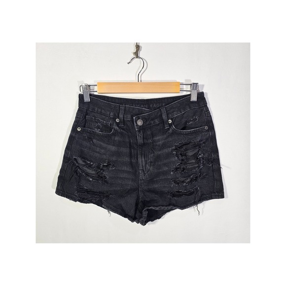American Eagle Pants - Classic Grundge Distressed Crossover American Eagle Denim Shorts Womens 2 Black
